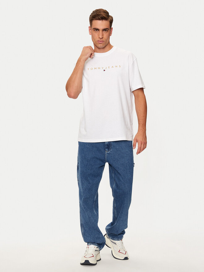 Tommy Jeans Tommy Jeans T-Shirt DM0DM19694 Weiß Regular Fit