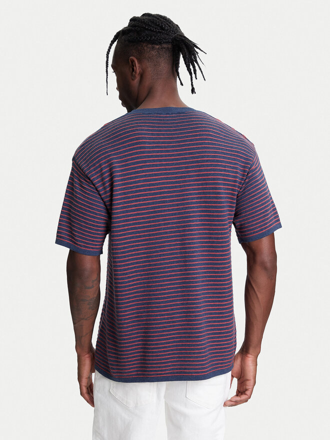 United Colors Of Benetton United Colors Of Benetton Marškinėliai 1195K109V Tamsiai mėlyna Relaxed Fit