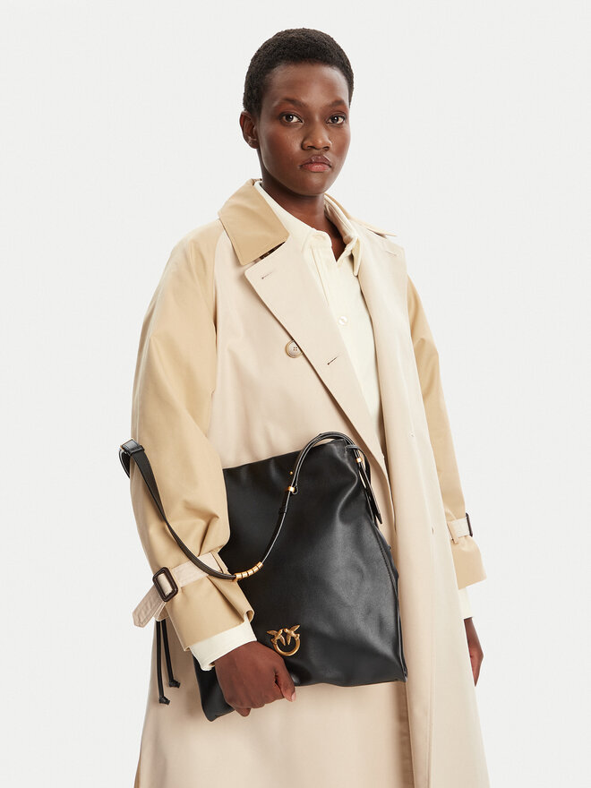 PINKO Kabelka PINKO Slouchy Classic Bag AI 25-26 PLTT 104359 A0QO Čierna