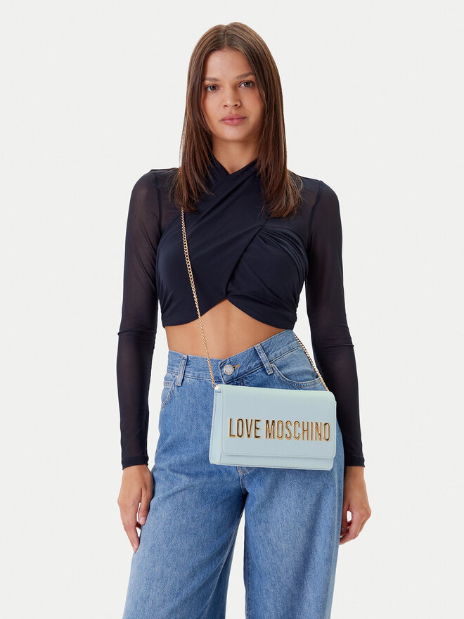 LOVE MOSCHINO Geantă LOVE MOSCHINO JC4103PP1MKD0712 Albastru celest