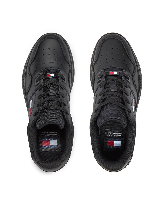 Tommy Jeans Sneakersy Tommy Jeans Tjw Retro Basket Flatform Ess EN0EN02506 Czarny
