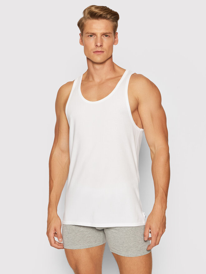 Calvin Klein Underwear Calvin Klein Underwear 2er-Set Tank-Tops 000NB1099A Weiß Slim Fit
