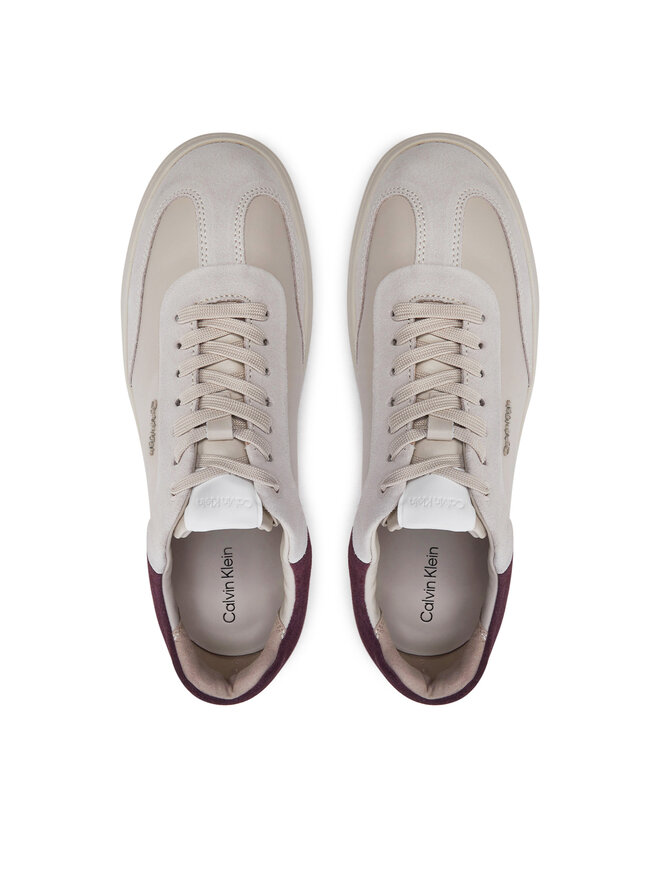 Calvin Klein Sneakersy Calvin Klein Cupsole Lace Up - Lth Sue Mix HW0HW02435 Beżowy