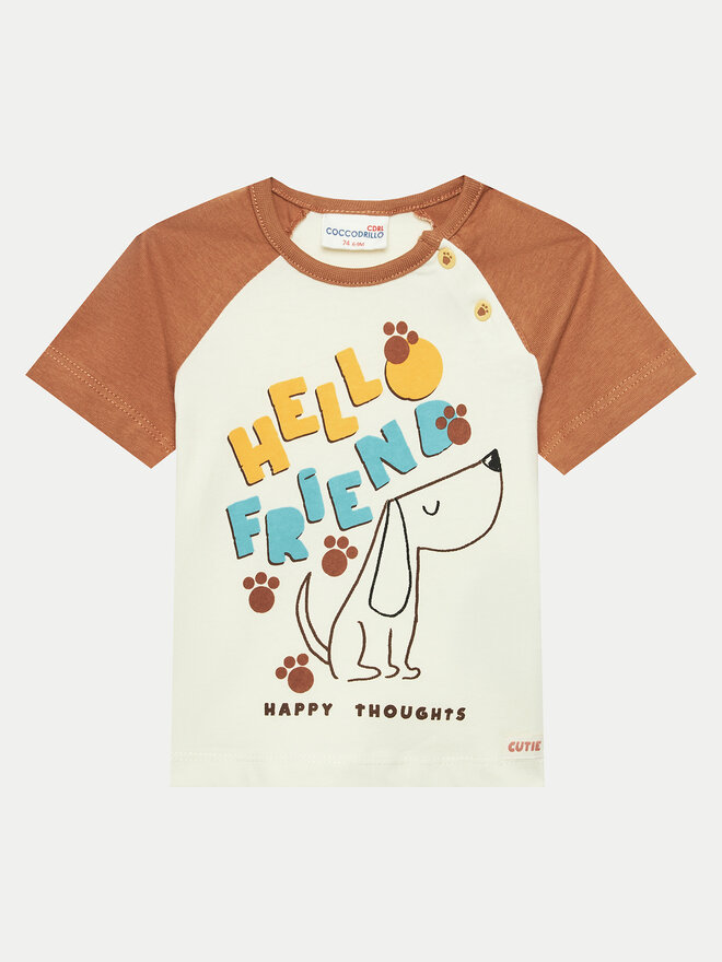 Coccodrillo Coccodrillo T-Shirt WC4143202HBN Μπεζ Regular Fit