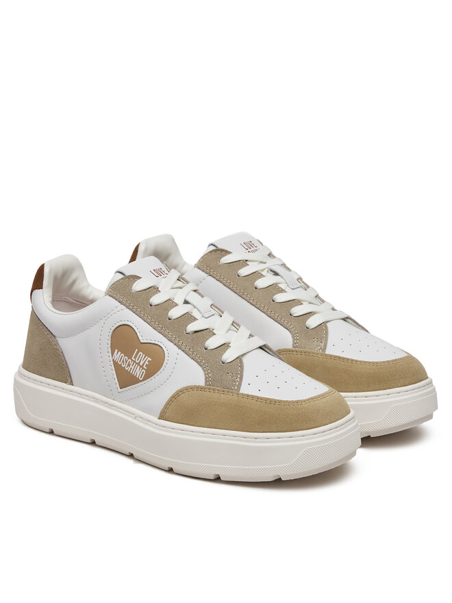 LOVE MOSCHINO Sneakersy LOVE MOSCHINO JA15154G1MIAA10A Biały