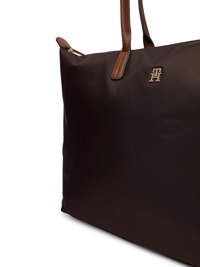 Tommy Hilfiger Handtasche Tommy Hilfiger Popette Maxi Tote AW0AW17996 Braun