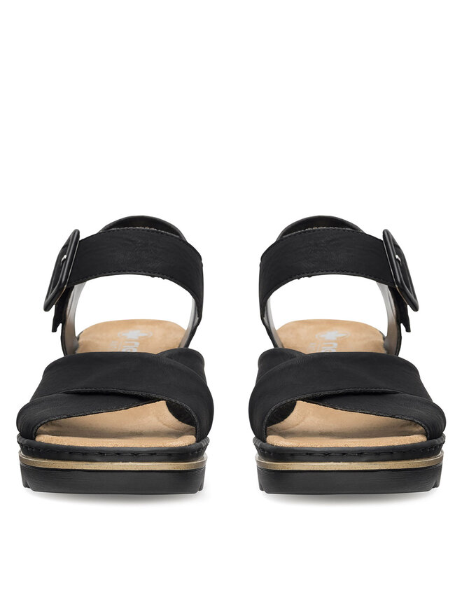 Rieker Sandalen Rieker 67463-00 Schwarz