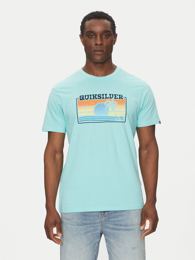 Quiksilver Quiksilver Póló EQYZT08065 Türkizkék Regular Fit