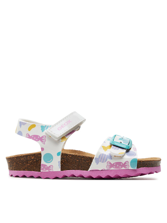 Sandali Geox B Sandal Chalki Girl B922RA 000HH C0653 S Bianco escarpe