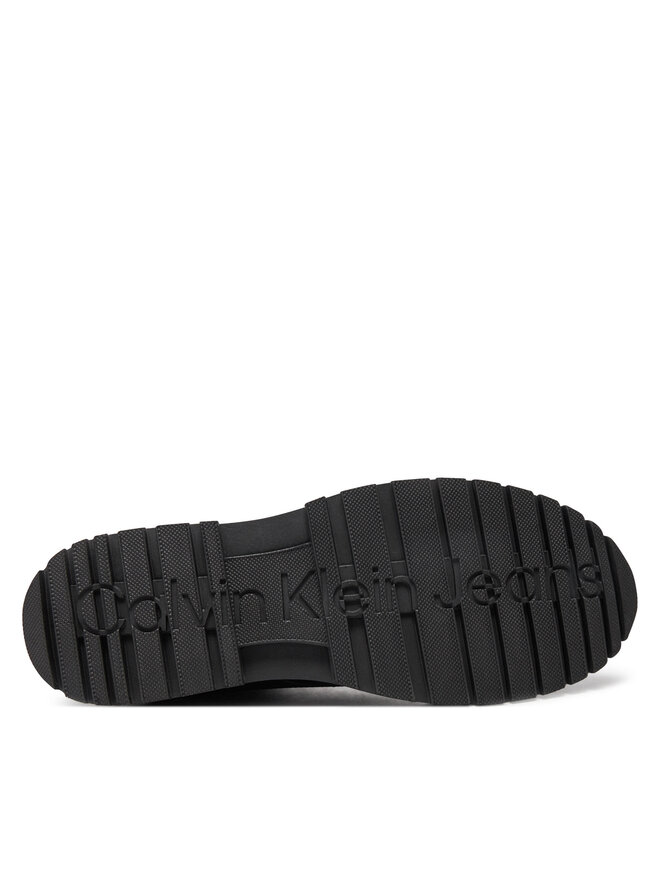 Calvin Klein Ботуши Calvin Klein Eva Mid Laceup Boot Lth YM0YM00751 Черен