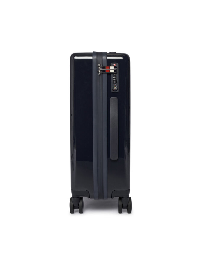 Tommy Hilfiger Valiză de cabină Tommy Hilfiger AW0AW17829 Bleumarin