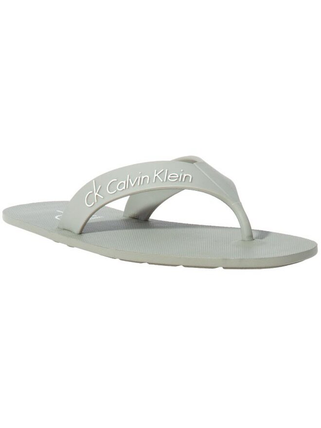 Calvin Klein Jeans Zehentrenner Calvin Klein Jeans Ian Tr Strap + Logo O10334 Grau