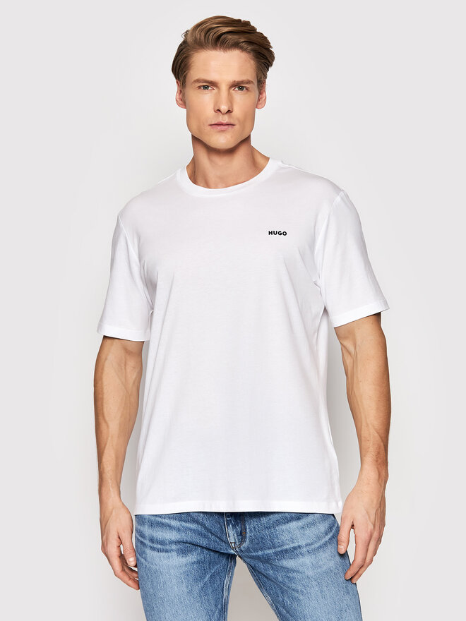 HUGO Hugo T-Shirt Dero222 50466158 Weiß Regular Fit
