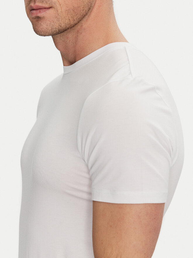 Resteröds Resteröds Σετ 2 T-Shirts 27040 2 Λευκό Slim Fit