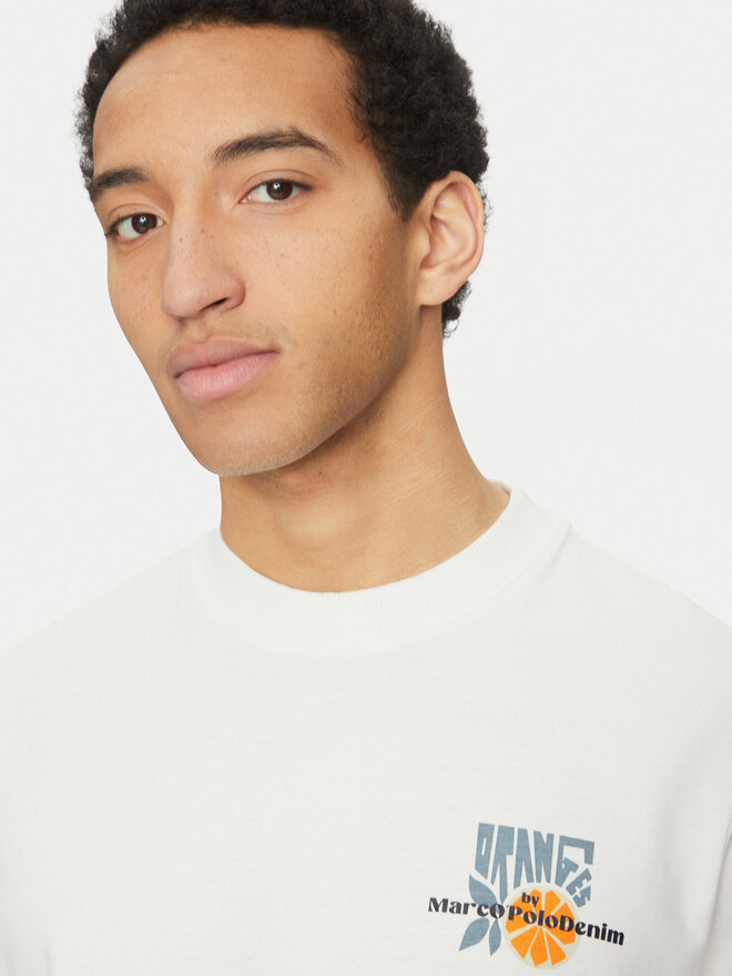Marc O'Polo Denim Marc O'Polo Denim T-Shirt 500 0005 973 Λευκό