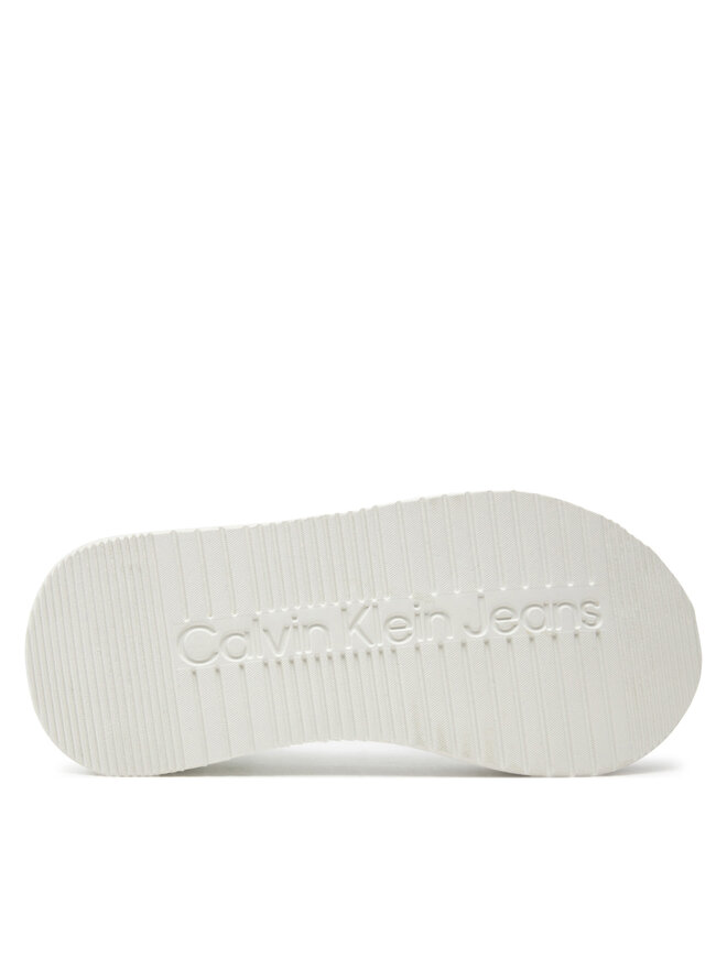 Calvin Klein Jeans Sandály Calvin Klein Jeans Sandal Velcro Webbing Dc YW0YW01353 Bílá