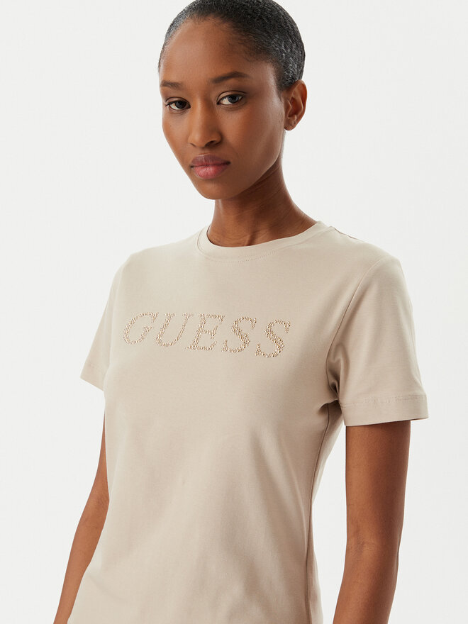 Guess Guess Футболка V6RI20 J1314 Бежевий Regular Fit
