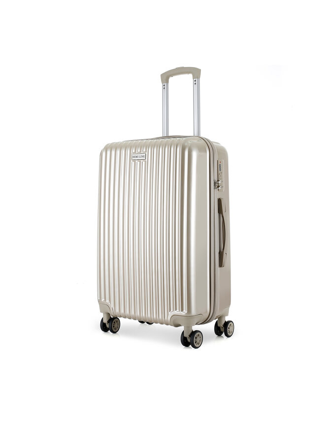 Semi Line Μεσαία Βαλίτσα Semi Line T5954-2 Χρυσό