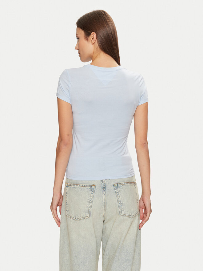 Tommy Jeans Tommy Jeans T-Shirt DW0DW20459 Himmelblau Slim Fit