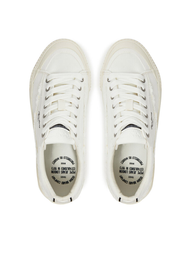Pepe Jeans Tenisówki Pepe Jeans Ben Fresh W PLS31589 Biały