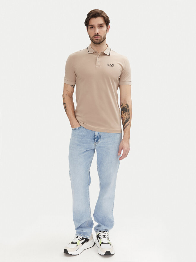 EA7 Emporio Armani EA7 Emporio Armani Поло 8NPF16 PJVUZ U6155 Бежевий Slim Fit