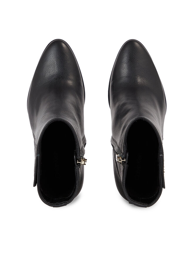 Calvin Klein Īsie zābaki Calvin Klein Cup Heel Ankle Boot W/Hw 80 HW0HW01750 Melns