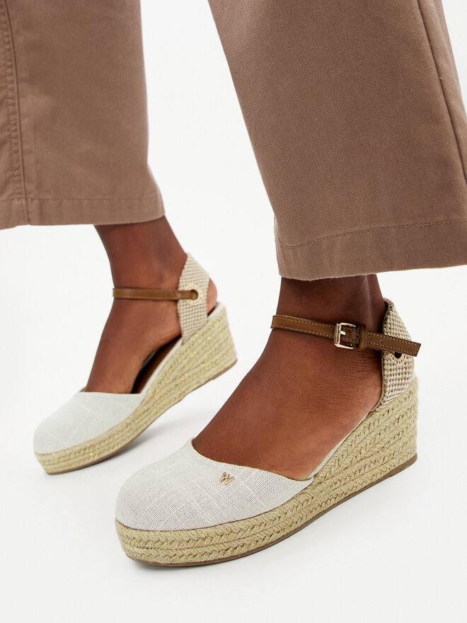 Wrangler Espadryle Wrangler Bela Women Semi Wedge 20241055 Szary