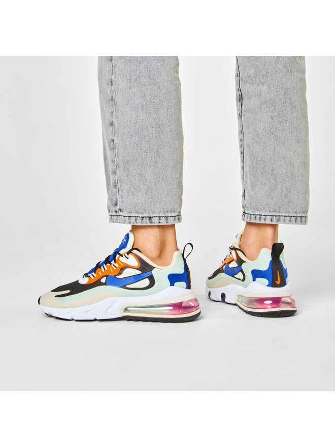 Nike air max 270 react fossil/hyper blue women's shoe best sale