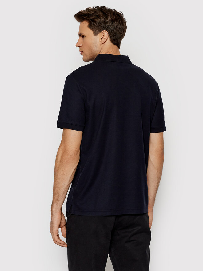 Calvin Klein Calvin Klein Poloshirt Refined Pique Chest K10K102964 Dunkelblau Regular Fit