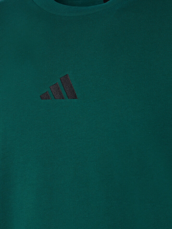 adidas adidas Футболка Essentials Small Logo JF1096 Зелений Regular Fit