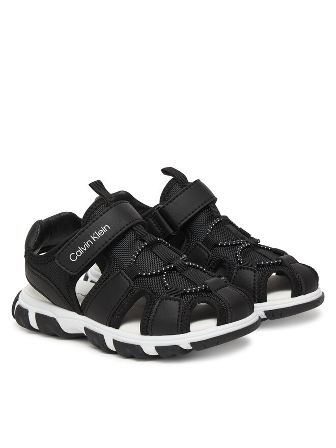 Calvin Klein Sandalen Calvin Klein Velcro Sandal V1B2-83320-1591 Schwarz
