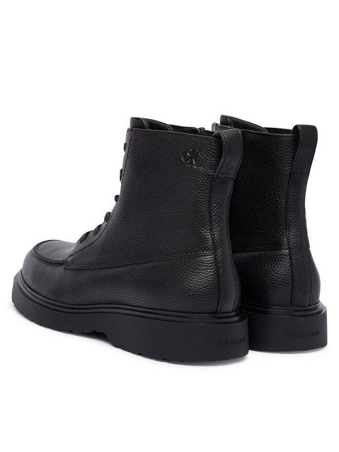 Calvin Klein Auliniai batai Calvin Klein Combat Ess Lace Up Apron Lth W YM0YM01375 Juoda