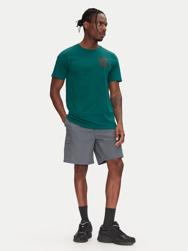 The North Face The North Face Marškinėliai SS Fine NF0A8A6M Žalia Regular Fit