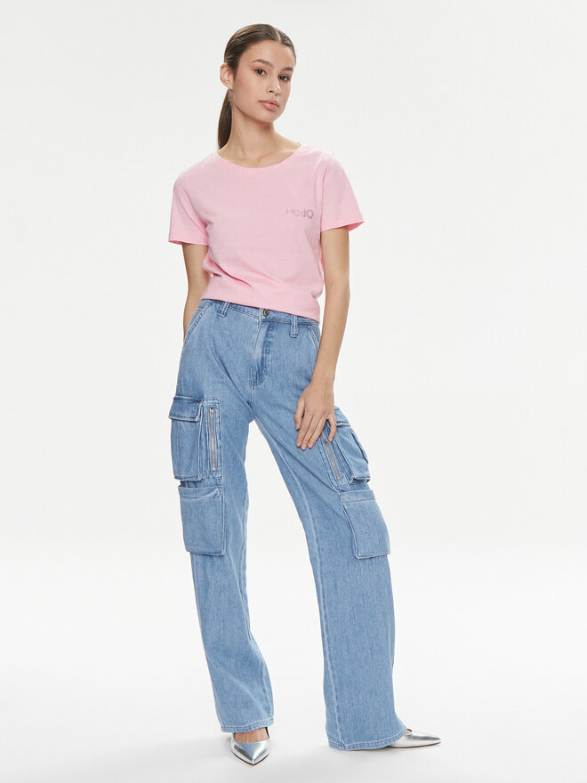 Liu Jo Liu Jo Camiseta Moda M/C MA4395 J6308 Rosa Regular Fit