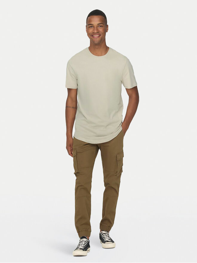 Only & Sons Only & Sons Marškinėliai Matt 22002973 Smėlio Regular Fit