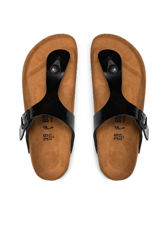 Birkenstock gizeh black patent leather shop