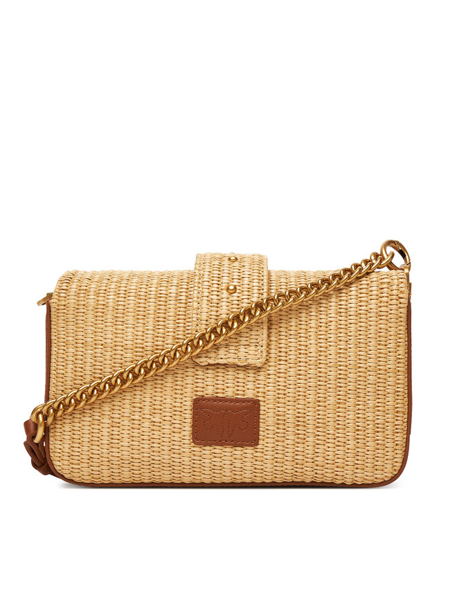 PINKO Handtasche PINKO Love One Mini Slouchy Fl PE 25 PLTT 104340 A2CF Beige