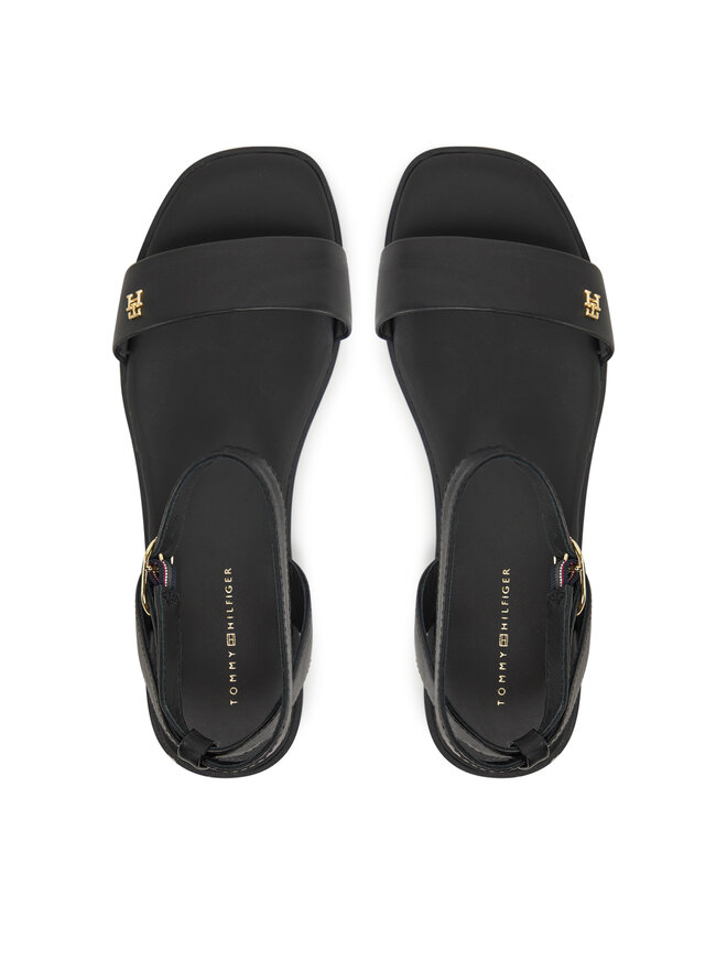 Tommy Hilfiger Sandalias Tommy Hilfiger Ankle Strap Leather Sandal FW0FW08422 Negro