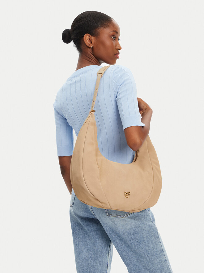 PINKO Rankinė PINKO Slouchy Hobo Big PE 25 PLTT 104295 A29N Smėlio
