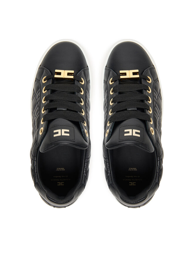 Elisabetta Franchi Сникърси Elisabetta Franchi Low Cut Lace Up F4A9-E0357-1251 D Черен