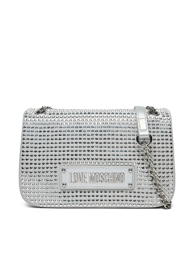 LOVE MOSCHINO Torebka LOVE MOSCHINO JC4136PP1MLL196B Srebrny