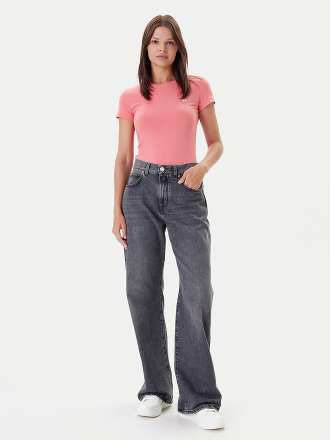 Guess Guess Marškinėliai W2YI44 J1314 Koralų Regular Fit