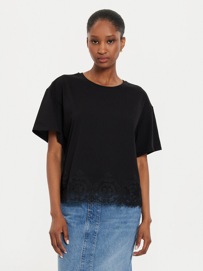 TWINSET TWINSET Camiseta 242TP2510 Negro Loose Fit
