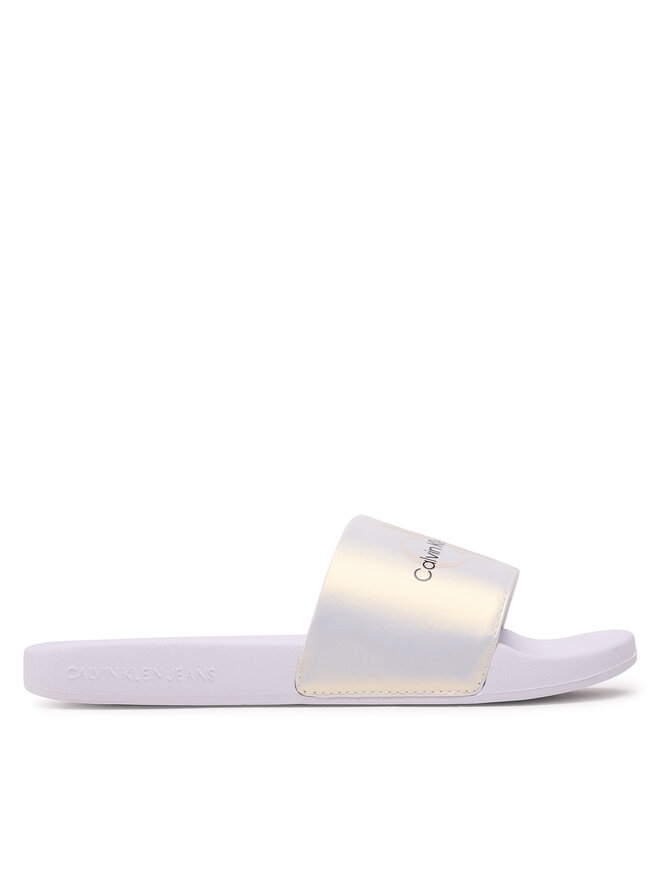 Calvin Klein Jeans Iešļūcenes Calvin Klein Jeans Slide Ny Pearl YW0YW01243 Écru
