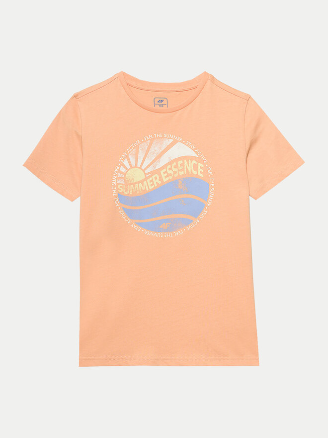 4F 4F Camiseta 4FJWSS24TTSHM1135 Naranja Regular Fit