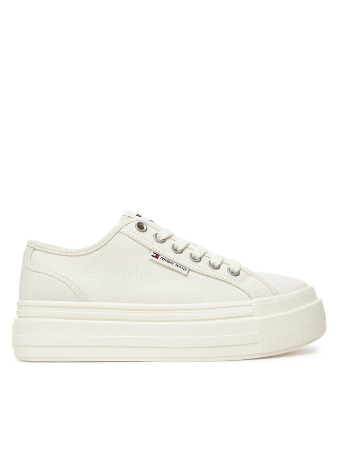 Tommy Jeans Sneakersy Tommy Jeans Tjw Foxing Flatform Lc EN0EN02736 Biały