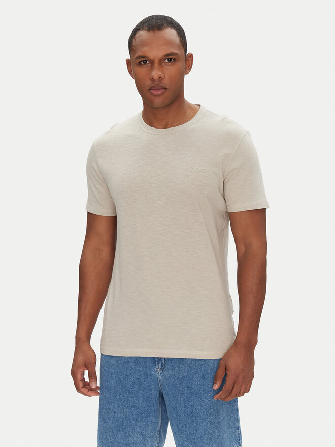 BOSS BOSS Camiseta Tegood 50508243 Beis Regular Fit