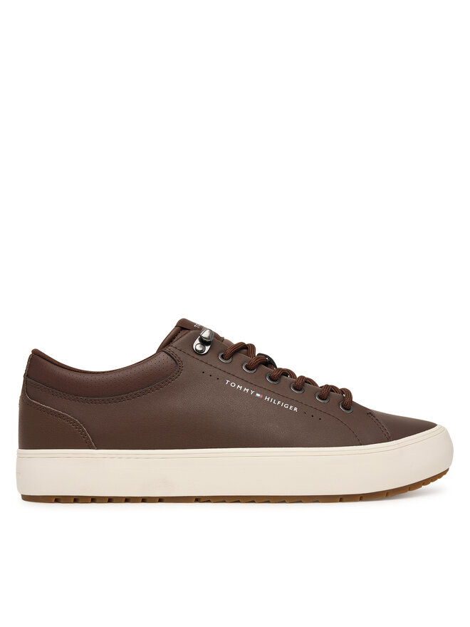Tommy Hilfiger Sneakers Tommy Hilfiger Harlem Lth Vulc Cleat Winter FM0FM05950 Braun