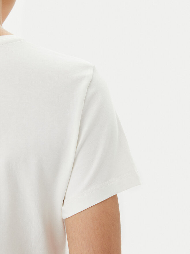 Gaudi Gaudi Camiseta 511FD64014 Écru Regular Fit