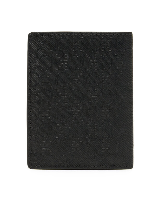 Calvin Klein Velika moška denarnica Calvin Klein Ck Must Mono Bifold 7cc W/Coi K50K512686 Črna
